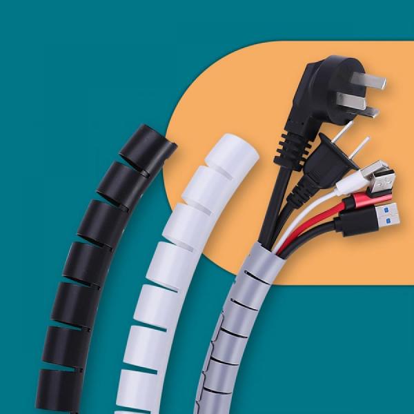 디바이스마트,케이블/전선 > 케이블악세사리/툴 > 헤리컬밴드/확장슬리브,SMG,케이블 정리 매직케이블 10mm (5M) 그레이 [TYE-WC005],매직케이블 세트 (리더기 포함) / 10mm / 5M / 그레이