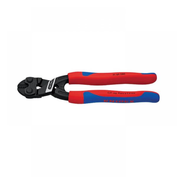 디바이스마트,수공구/전자공구/전동공구 > 작업공구 > 절단/컷터류 > 볼트 커터,KNIPEX,크니펙스  코볼트 미니볼트컷터 71-02-200SB,연선, 강선 , 피아노선 컷팅에 적합한 정밀한 절단날 / 직경 5.2mm까지의 볼트, 못 ,리벳 등의 절단 / 전기 유도 경화 처리된 컷팅 엣지