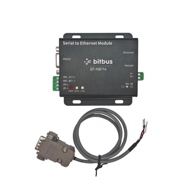 디바이스마트,MCU보드/전자키트 > 통신/네트워크 > 이더넷/PoE(Power over Ethernet),비트버스,BT-NB114+USB to RS232 [MFA-03],BT-NB114 모듈은 직렬 포트 데이터를 이더넷으로 변환하고 포트 데이터를 이더넷 데이터로 변환하는 직렬 포트 제품입니다. / RS232 모듈은 신호를 PC의 USB포트를 통해 통신이 가능하게 하는 모듈입니다.