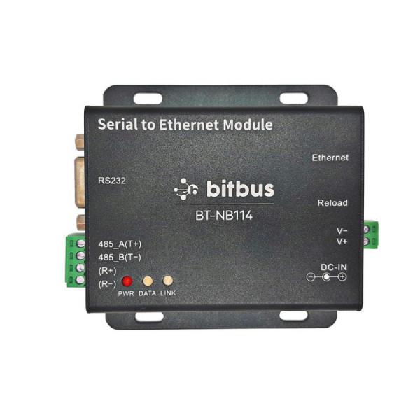 디바이스마트,MCU보드/전자키트 > 통신/네트워크 > 이더넷/PoE(Power over Ethernet),비트버스,BT-NB114+USB to RS232 [MFA-03],BT-NB114 모듈은 직렬 포트 데이터를 이더넷으로 변환하고 포트 데이터를 이더넷 데이터로 변환하는 직렬 포트 제품입니다. / RS232 모듈은 신호를 PC의 USB포트를 통해 통신이 가능하게 하는 모듈입니다.