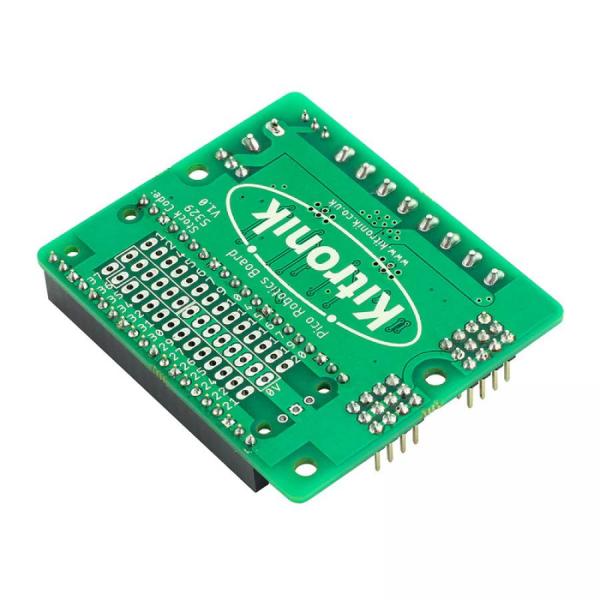 디바이스마트,오픈소스/코딩교육 > 라즈베리파이 > 라즈베리파이 확장보드/HAT,Kitronik,Kitronik Robotics Board for Raspberry Pi Pico [KIT-5329],라즈베리파이 피코용 Robotics 보드 / 이중 H 브리지 모터 드라이버 IC / 3.3V / 2C 통신