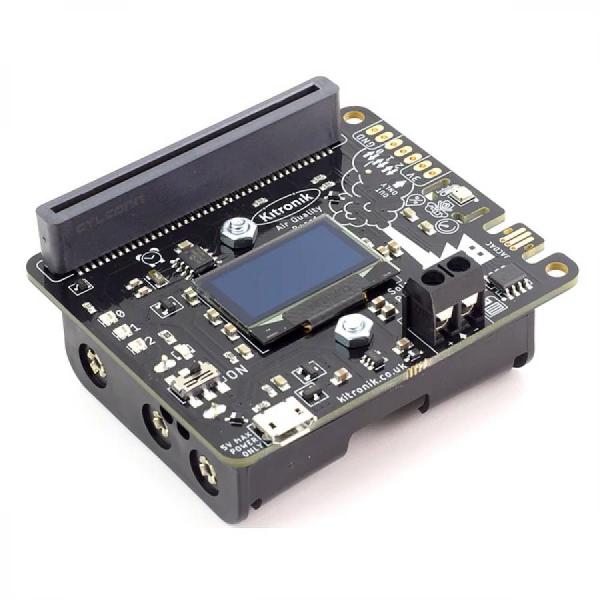 디바이스마트,오픈소스/코딩교육 > Micro:Bit > 마이크로비트 확장/변환보드,Kitronik,Kitronik Air Quality and Environmental Board for micro:bit [KIT-5674],마이크로비트 공기질 보드 / 온보드 센서를 통해 온도, 압력, 습도, 공기질 지수 및 eCO2를 읽을 수 있습니다. / OLED / 3V