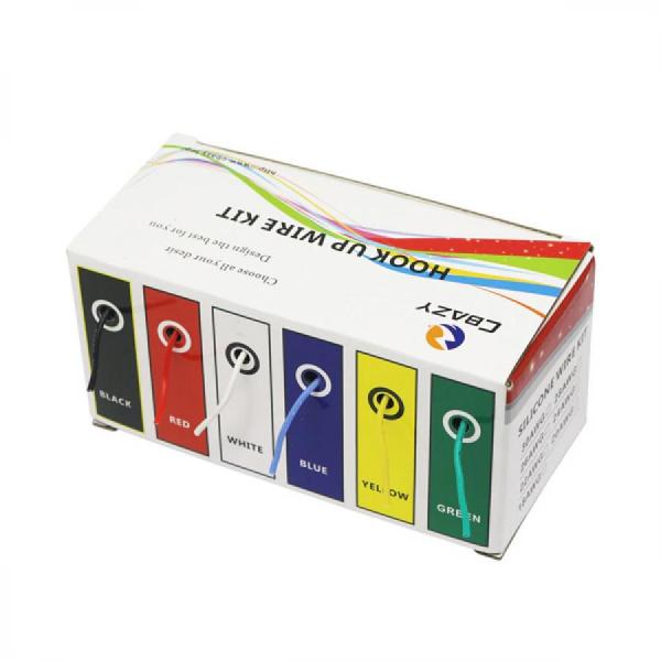 디바이스마트,케이블/전선 > KS/UL/절연전선 > 전선키트,CBAZY,24AWG 5색 실리콘 와이어 키트 (30M),5색 실리콘 와이어 키트 / 규격 : 24AWG / 색상 : 흑,적,청,황,녹 5색 / 길이 : 색상별 각 4M / \절연 재료: RUBBER