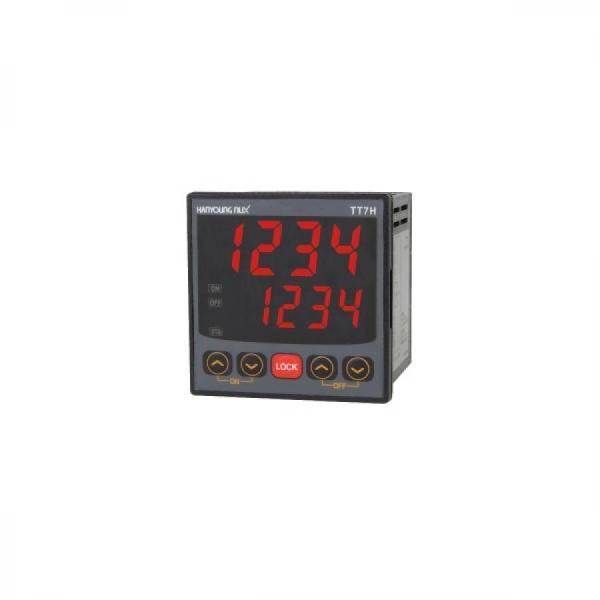 디바이스마트,기계/제어/로봇/모터 > 자동화(FA) > 제어 > 카운터/타이머,한영넉스,디지털 트윈 타이머 TT7H-P41A,9핀 터미널 타입 (외부입력 사용) / 1단 설정 / 입력 전압: 24~240V AC 50/60 Hz