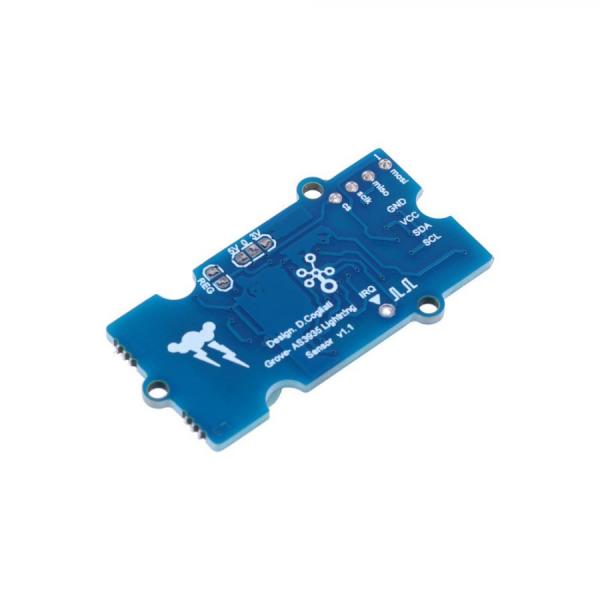 디바이스마트,MCU보드/전자키트 > 센서모듈 > 빛/조도/컬러/UV > 빛/조도/CdS센서,Seeedstudio,Grove - Lightning Sensor (AS3935) [101021072],번개를 동반한 폭풍 전방 최대 30~40km 범위에서 감지 / 프로그래밍 가능한 감지 매개변수 / 2C 또는 SPI 통신 지원 / 3.3V 및 5.0V 전원 공급 장치 모두 지원