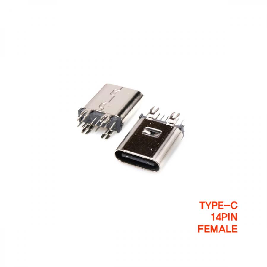 C타입 USB 3.1 커넥터 14핀 PCB SMT female [SZH-CON010]