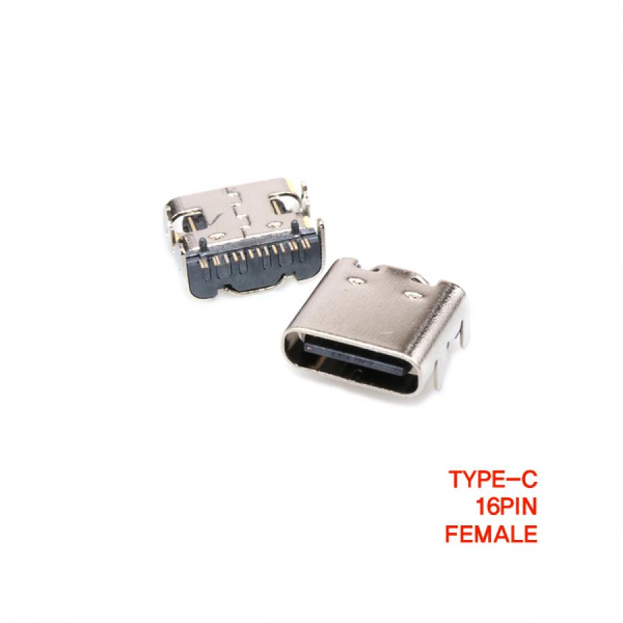 C타입 USB 3.1 커넥터 16핀 PCB SMT female [SZH-CON012]