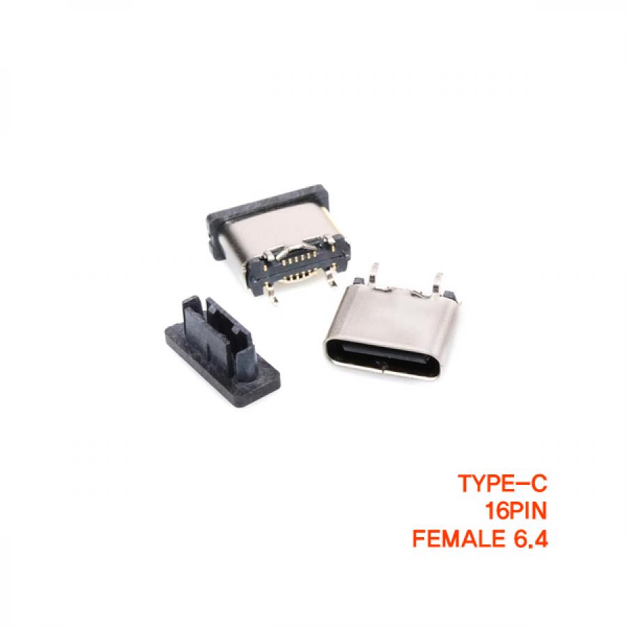 C타입 USB 3.1 커넥터 16핀 PCB SMT female [SZH-CON017]
