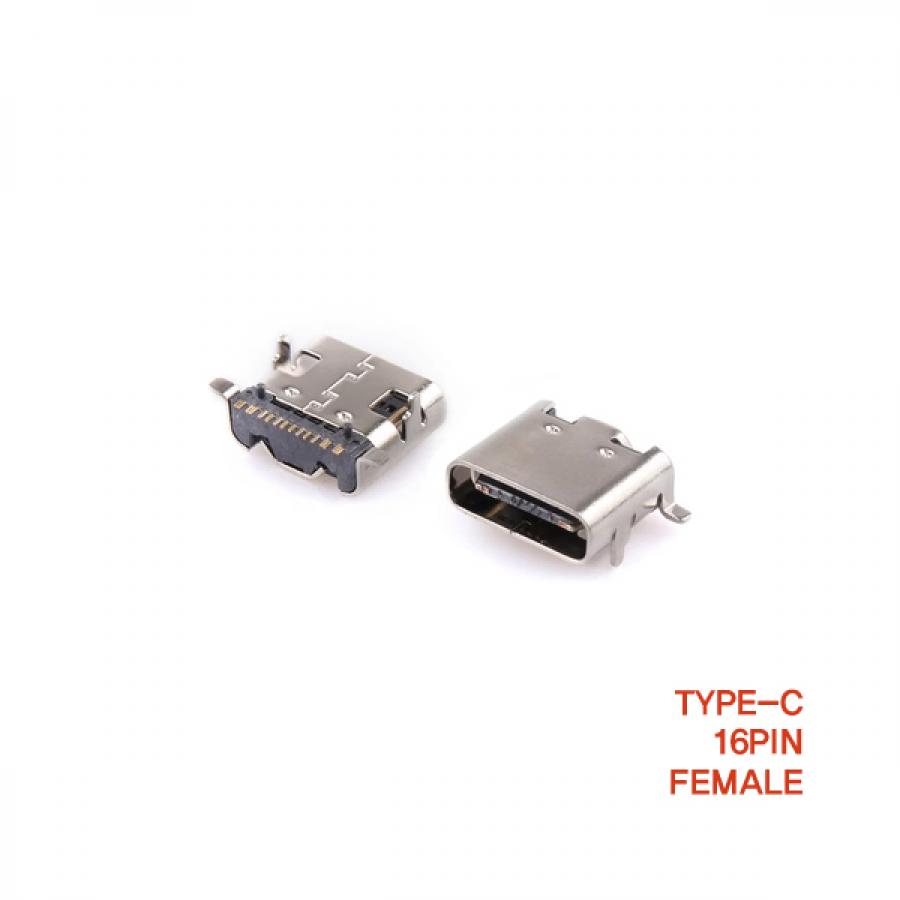 C타입 USB 3.1 커넥터 16핀 PCB SMT female [SZH-CON019]