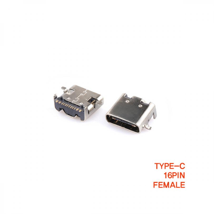 C타입 USB 3.1 커넥터 16핀 PCB SMT female [SZH-CON020]