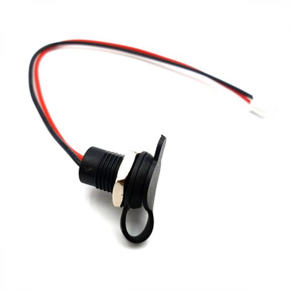 디바이스마트,커넥터/PCB > I/O 커넥터 > USB/IEEE 커넥터 > USB-C 타입 커넥터,BIND,C타입 USB 3.1 IPX5 방수 버클 잠금 커넥터 검은색 [SZH-CON029],방수 버클 잠금 커넥터 세트 / 케이블 길이(커넥트 제외) : 약14.6mm / JST PH 2핀 / AWG24 / 전압 : 5V ~ 9V / 전류 : 3A  / 검은색