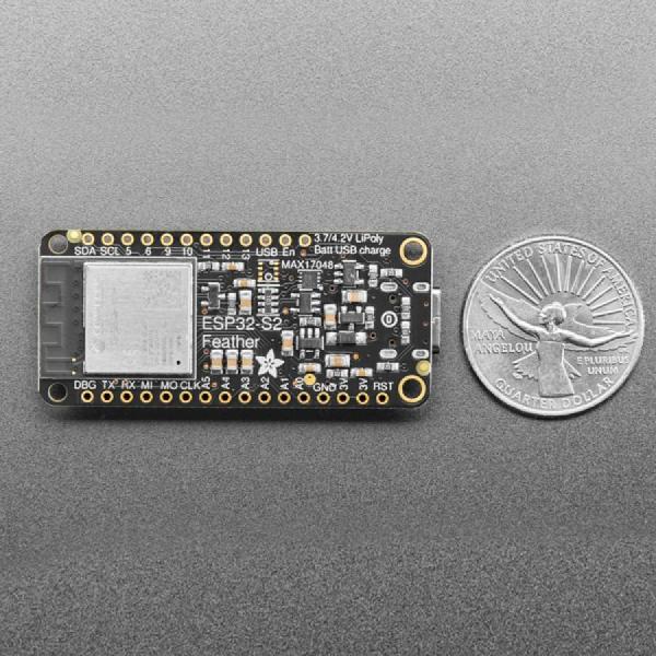 디바이스마트,오픈소스/코딩교육 > 파이썬/IoT 개발 보드 > ESP32,Adafruit,Adafruit ESP32-S2 TFT Feather - 4MB Flash, 2MB PSRAM, STEMMA QT [ada-5300],IPS TFT 컬러 디스플레이가 내장된 ESP32-S2 TFT Feather 보드 / 기본 USB 및 4MB 플래시 + 2MB PSRAM과 함께 제공