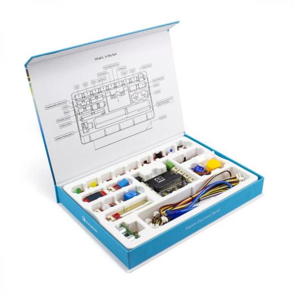 디바이스마트,오픈소스/코딩교육 > Micro:Bit > 마이크로비트 교육용키트,ELECROW,Crowtail-Starter Kit for Micro:bit [SEM0001T],부저, 광 센서, 서보, 초음파 거리 센서, OLED 등과 같은 20개 이상의 모듈이 포함 / 패키지 크기: 11.5 x 8 x 1.5인치