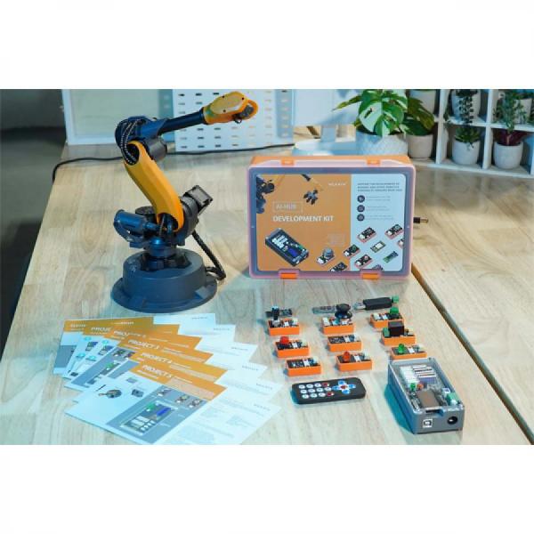 디바이스마트,오픈소스/코딩교육 > 코딩교육 키트/로봇 > WLKATA/myCobot 로봇팔,WLKATA,미로봇 인공지능 AI 개발 키트 (AI-HUB Development Kit),AI-HUB는 다중 로봇 및 STEM 교육을 위한 쉽고 유연하며 실용적인 학습 플랫폼을 제공합니다.