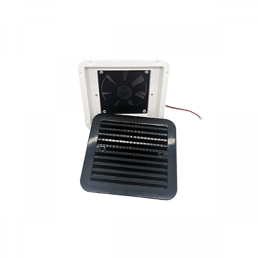 카라반 측면 배기팬 1구 단반향 48V 블랙 [TYE-AV040]