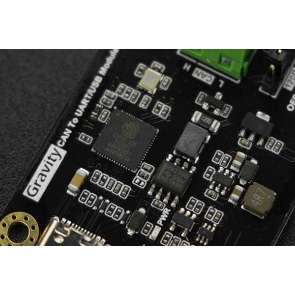 디바이스마트,MCU보드/전자키트 > 통신/네트워크 > CAN통신,DFROBOT,Gravity: CAN to TTL Communication Module [TEL0150],3.3V와 5V 모두 호환되는 CAN-to-UART 및 USB 1.0 통신 모듈 / AT 명령 프로토콜: SLCAN / 프로그래밍 언어: C++, Arduino C, 시리얼 어시스턴트