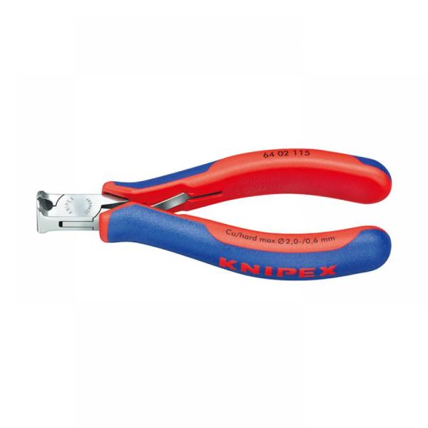 디바이스마트,수공구/전자공구/전동공구 > 작업공구 > 플라이어류 > 니퍼,KNIPEX,크니펙스 전자 니퍼 64-02-115,초미세 절단 작업용 정밀 플라이어 / 전자 엔드 컷팅 니퍼 / 고강도 특수 공구강 재질 /  115mm
