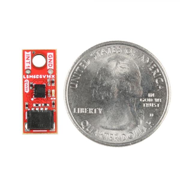 디바이스마트,MCU보드/전자키트 > 센서모듈 > 가속도/자이로/지자기센서 > 통합 6축,SparkFun,SparkFun Micro 6DoF IMU Breakout - LSM6DSV16X (Qwiic) [SEN-21336],LSM6DSV16X / 고성능 6축 IMU / 3축 디지털 가속도계, 3축 자이로스코프 / 가속 및 가속도 데이터를 처리하기 위한 트리플 코어 / 최대 4.5KB의 스마트 FIFO