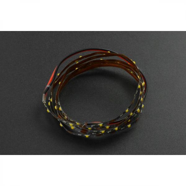 디바이스마트,LED/LCD > LED 인테리어조명 > 플렉서블 LED,DFROBOT,5V Flexible LED Strip (60 LEDs) - Warm White [FIT0836],초슬림 플렉서블  웜 화이트 LED / 폭 : 2.5mm / 두께 1mm / 미터당 LED 60개 / 정격전압 : 5V / 정격전력 : 최대 4W