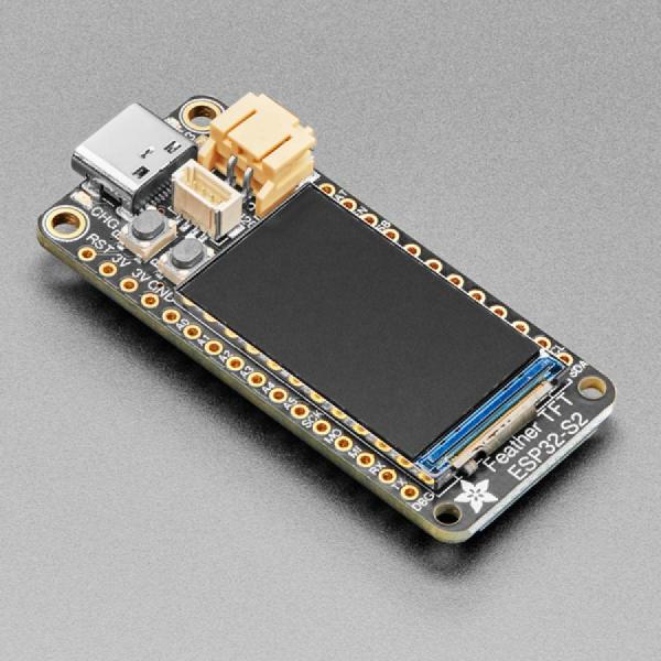 디바이스마트,오픈소스/코딩교육 > 파이썬/IoT 개발 보드 > ESP32,Adafruit,Adafruit ESP32-S2 TFT Feather - 4MB Flash, 2MB PSRAM, STEMMA QT [ada-5300],IPS TFT 컬러 디스플레이가 내장된 ESP32-S2 TFT Feather 보드 / 기본 USB 및 4MB 플래시 + 2MB PSRAM과 함께 제공