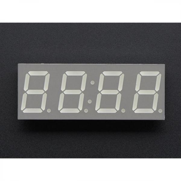 디바이스마트,MCU보드/전자키트 > 디스플레이 > 세그먼트,Adafruit,Yellow 7-segment clock display - 0.56' digit height [ada-811],노란색 세그먼트 디스플레이 / 0.56인치 / 14mcd