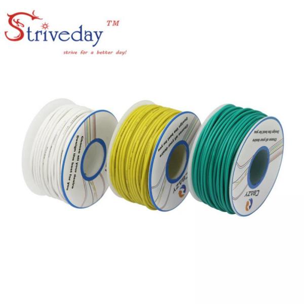 디바이스마트,케이블/전선 > KS/UL/절연전선 > 전선키트,CBAZY,24AWG 3색 실리콘 와이어 (90M) [빨강,검정,파랑],Color: red+black+blue /  Length: 24awg each roll 30 meters / total 90 meters / 24 AWG Flexible silicone wireTemperature: -60 degrees to 200 degrees-