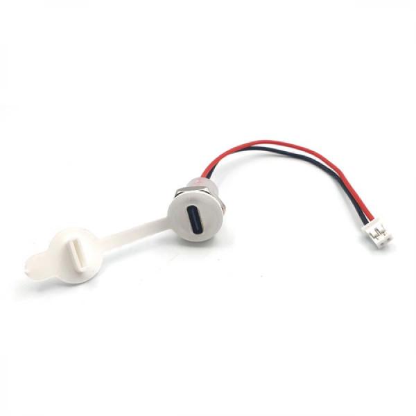 디바이스마트,커넥터/PCB > 산업/의료/방수 커넥터 > 방수용 커넥터,BIND,C타입 USB 3.1 IPX5 방수 버클 잠금 커넥터 투명 [SZH-CON031],방수 버클 잠금 커넥터 세트 / 케이블 길이(커넥트 제외) : 약14.6mm / JST PH 2핀 / AWG24 / 전압 : 5V ~ 9V / 전류 : 3A / 반투명