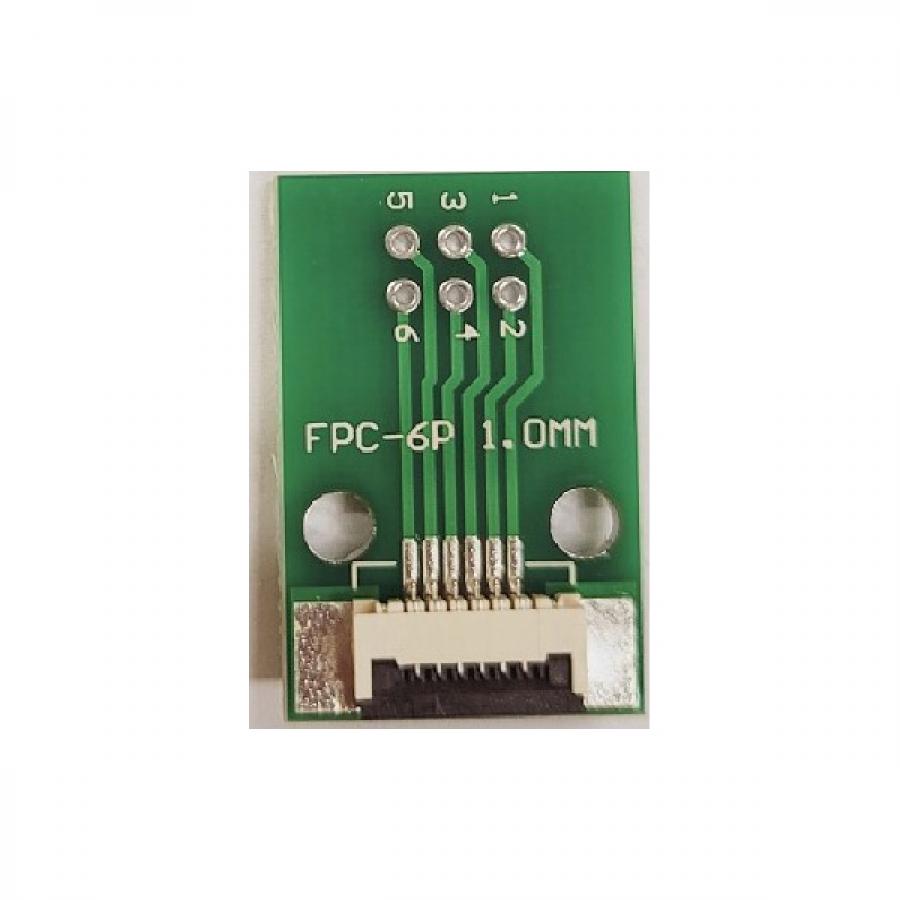 6핀, 0.5mm 또는 1.0mm pitch FFC FPC to Connector 변환보드