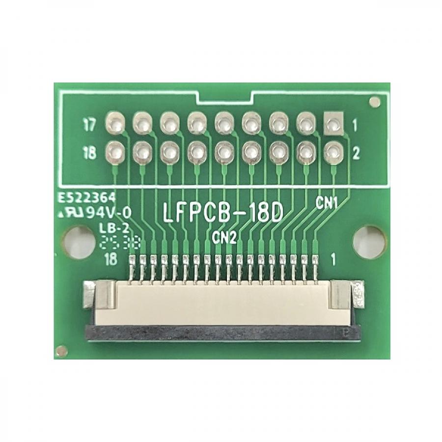 18핀, 1.0mm pitch FFC FPC to Connector 변환보드