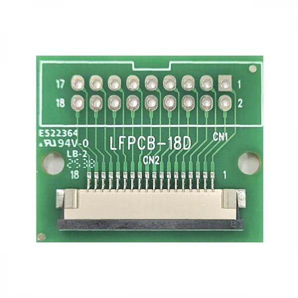 디바이스마트,커넥터/PCB > FFC/FPC 커넥터 > 16핀/17핀/18핀 커넥터,가나시이스,18핀, 1.0mm pitch FFC FPC to Connector 변환보드,커넥터 모듈 / FPC FFC to 커넥터 보드 / FFC FPC Cable 변환보드 / FFC FPC to 18pin Conector Board / 18P-1.0mm to 2.54mm 2x10Pin DIP Header / Connector 포함