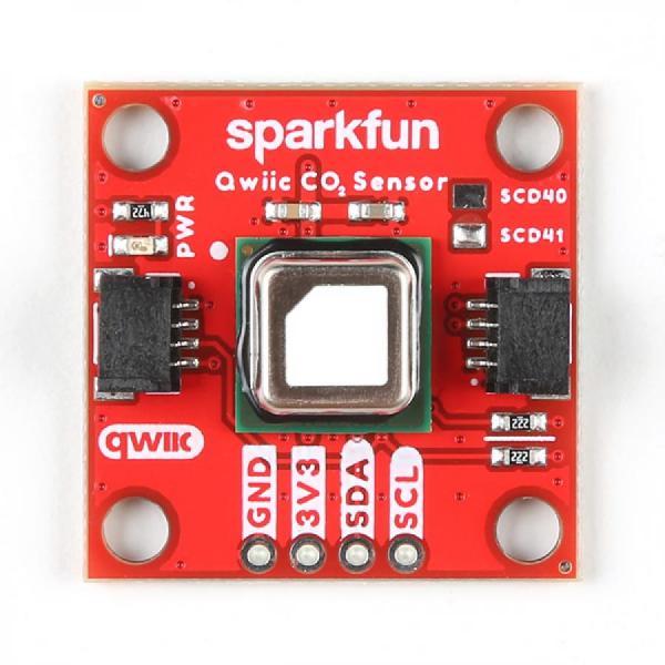디바이스마트,MCU보드/전자키트 > 센서모듈 > 온도/습도 > 온습도겸용,SparkFun,CO₂ Humidity and Temperature Sensor - SCD41 (Qwiic) [SEN-22396],SCD41 / 이산화탄소, 온습도 센서 /  0~40000ppm의 농도를 400~5000ppm ±(40ppm+5%) 이상의 높은 정확도로 감지 / 3.3V