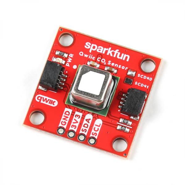 디바이스마트,MCU보드/전자키트 > 센서모듈 > 온도/습도 > 온습도겸용,SparkFun,CO₂ Humidity and Temperature Sensor - SCD40 (Qwiic) [SEN-22395],SCD40 / 이산화탄소, 온습도 센서 /  0~40000ppm의 농도를 400~2000ppm ±(50ppm+5%) 이상의 높은 정확도로 감지 / 3.3V