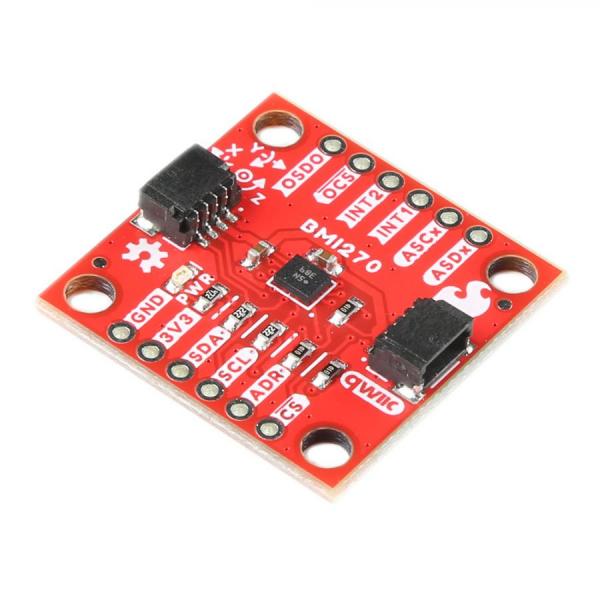 디바이스마트,MCU보드/전자키트 > 센서모듈 > 가속도/자이로/지자기센서 > 통합 6축,SparkFun,6DoF IMU Breakout - BMI270 (Qwiic) [SEN-22397],BMI270 Micro 6DoF IMU / 가속도계 및 자이로, 지능형 모션 트리거 탑제 / 1.8V ~ 3.3V / 1 X 1인치