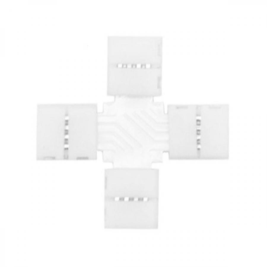 4pin 10MM LED 스트립 커넥터 X자형 [HWD-LSC018]