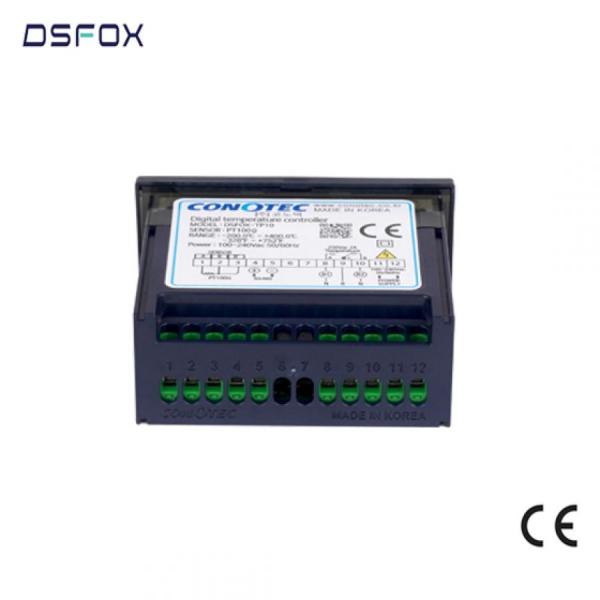 디바이스마트,기계/제어/로봇/모터 > 자동화(FA) > 제어 > 온도조절계,CONOTEC,디지털 냉난방 온도 조절기 DSFOX-TP10,입력 센서: PT100Ω / 규격: 77(W) x 35(H) x 66.5(D) / 출력: 1 relay 1C 250V AC, 2A / 정격 전압: 100~240V AC 50/60Hz / 측정 범위: -200.0~400.0℃, -328~752℉