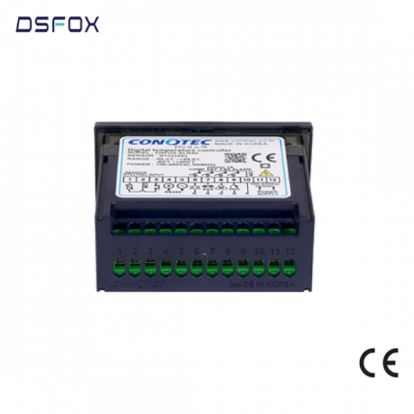 디바이스마트,기계/제어/로봇/모터 > 자동화(FA) > 제어 > 온도조절계,CONOTEC,냉동 냉각 전용 온도 조절기 DSFOX-SLR40,입력 센서: NTC(10KΩ) / 규격: 77(W) x 35(H) x 66.5(D) / 출력: 4 relay 4A 250V AC, 2A / 정격 전압: 100~240V AC 50/60Hz / 측정 범위: -55.0~99.9℃, -60~200℉