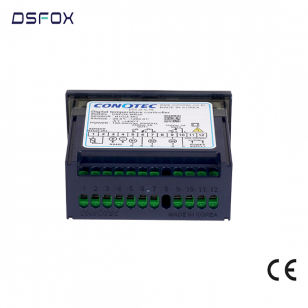 디바이스마트,기계/제어/로봇/모터 > 자동화(FA) > 제어 > 온도조절계,CONOTEC,고온용 온도 조절기 DSFOX-MR20,입력 센서: NTC(3.3KΩ) / 규격: 77(W) x 35(H) x 66.5(D) / 출력: 2 relay 2C 250V AC, 2A / 정격 전압: 100~240V AC 50/60Hz / 측정 범위: -20.0~200.0℃, -5~400℉