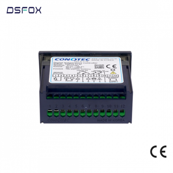 디바이스마트,기계/제어/로봇/모터 > 자동화(FA) > 제어 > 온도조절계,CONOTEC,냉동 냉각 전용 온도 조절기 FOX-CL30,입력 센서: NTC(10KΩ) / 규격: 77(W) x 35(H) x 66.5(D) / 출력: 3 relay 1C 2A 250V AC, 2A / 정격 전압: 100~240V AC 50/60Hz / 측정 범위: -55.0~99.9℃, -60~200℉
