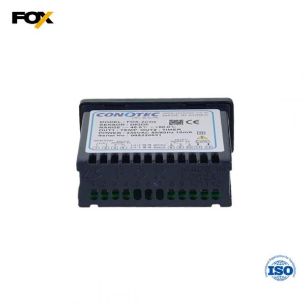 디바이스마트,기계/제어/로봇/모터 > 자동화(FA) > 제어 > 온도조절계,CONOTEC,디지털 온도 조절기 FOX-2CD1,입력 센서: CA(K) / 규격: 77(W) x 35(H) x 78(D) / 출력: 2 relay 1C 1A 250V AC, 2A / 정격 전압: 100~240V AC 50/60Hz / 온도 범위: -50~1200℃, -58~1999 ℉