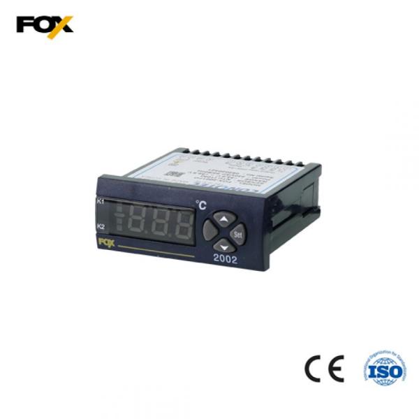 디바이스마트,기계/제어/로봇/모터 > 자동화(FA) > 제어 > 온도조절계,CONOTEC,디지털 온도 조절기 FOX-2002,입력 센서: NTC(10KΩ) / 규격: 77(W) x 35(H) x 78(D) / 출력: 2 relay 1C 1A 250V AC 2A / 정격 전압: 230V AC 50/60Hz / 온도 범위: -55.0~99.9℃