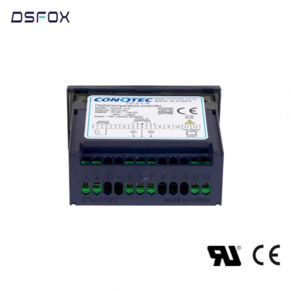 디바이스마트,기계/제어/로봇/모터 > 자동화(FA) > 제어 > 온도조절계,CONOTEC,디지털 냉난방 온도 조절기 DSFOX-X10,입력 센서: NTC(10KΩ) / 출력: 1 relay 1C 250V AC 2A / 정격 전압: 100~240V AC 50/60Hz / 측정 범위: 섭씨 -55.0~99.9℃, 화씨 -60~200℉