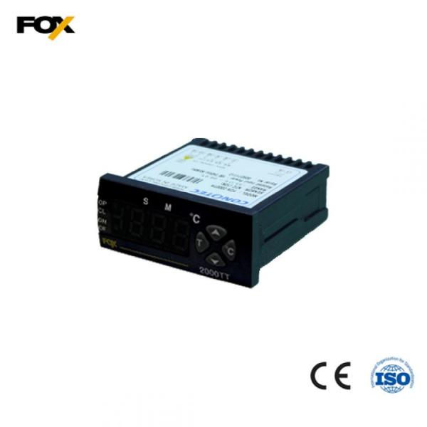 디바이스마트,기계/제어/로봇/모터 > 자동화(FA) > 제어 > 온도조절계,CONOTEC,디지털 온도 조절기 FOX-2000TT,입력 센서: NTC(10KΩ) / 규격: 77(W) x 35(H) x 78(D) / 출력: 2 relay 1C 1A 250V AC 2A / 정격 전압: 100~240V AC 50/60Hz / 온도 범위: -55.0~99.9℃