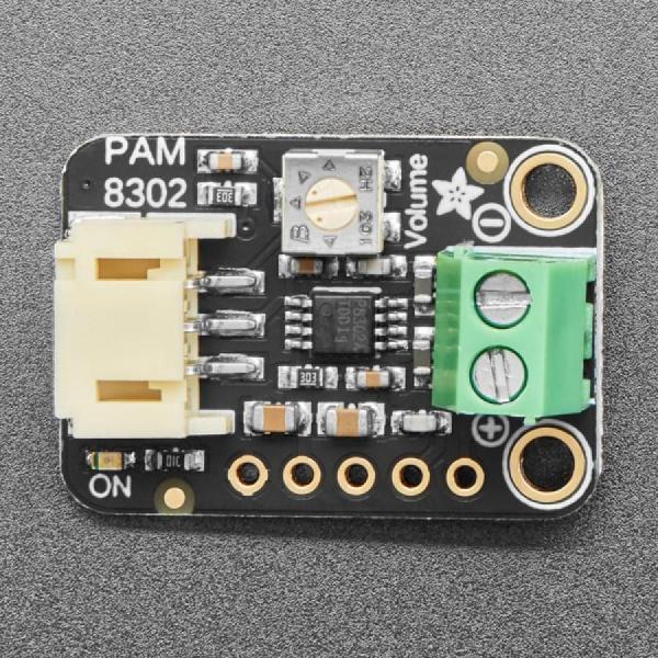 디바이스마트,MCU보드/전자키트 > 음악/앰프/녹음 > 앰프/증폭,Adafruit,Adafruit STEMMA Audio Amp - Mono 2.5W Class D - PAM8302 [ada-5647],STEMMA 오디오 앰프 / 4-8옴 임피던스 스피커에 최대 2.5와트 전달 / 2.0V-5.5VDC