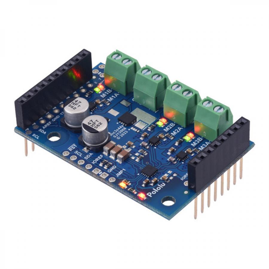 Motoron M3S550 Triple Motor Controller Shield for Arduino (Connectors Soldered) #5068