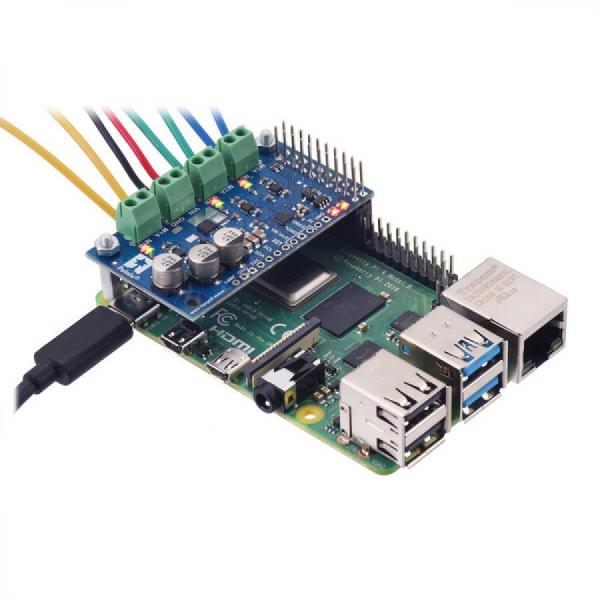 디바이스마트,MCU보드/전자키트 > 버튼/스위치/제어/RTC > 모터/모터컨트롤,Pololu,Motoron M3H550 Triple Motor Controller for Raspberry Pi (Connectors Soldered) #5071,라즈베리파이용 Motoron M3H550 트리플 모터 컨트롤러 실드 / I2C  / 1.8V ~ 22V 에서 작동하며 모터당 최대 1.7A의 연속 출력 전류를 제공 / 납떔된 헤더 및 터미널 블록 포함