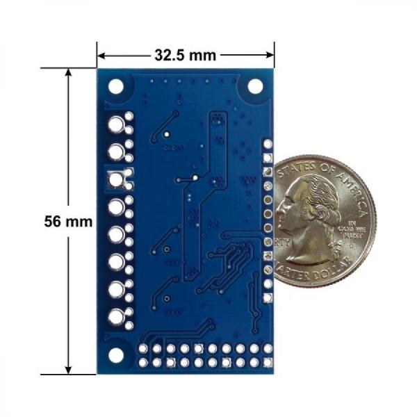 디바이스마트,MCU보드/전자키트 > 버튼/스위치/제어/RTC > 모터/모터컨트롤,Pololu,Motoron M3H550 Triple Motor Controller for Raspberry Pi (Connectors Soldered) #5071,라즈베리파이용 Motoron M3H550 트리플 모터 컨트롤러 실드 / I2C  / 1.8V ~ 22V 에서 작동하며 모터당 최대 1.7A의 연속 출력 전류를 제공 / 납떔된 헤더 및 터미널 블록 포함