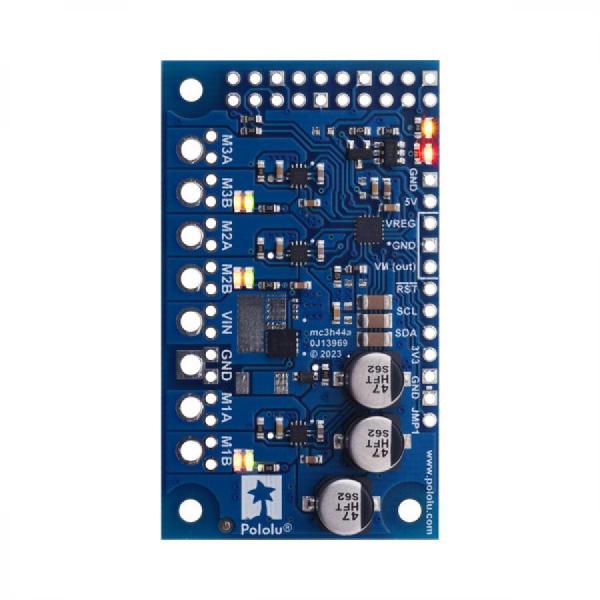 디바이스마트,MCU보드/전자키트 > 버튼/스위치/제어/RTC > 모터/모터컨트롤,Pololu,Motoron M3H550 Triple Motor Controller Kit for Raspberry Pi #5072,라즈베리파이용 Motoron M3H550 트리플 모터 컨트롤러 실드 / I2C  / 1.8V ~ 22V 에서 작동하며 모터당 최대 1.7A의 연속 출력 전류를 제공 / 납땜X