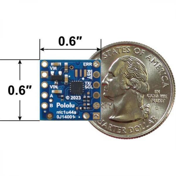 디바이스마트,MCU보드/전자키트 > 버튼/스위치/제어/RTC > 모터/모터컨트롤,Pololu,Motoron M1T550 Single I²C Motor Controller (Header Pins Soldered) #5075,M1T550은 1.8V ~ 22V에서 작동하며 최대 1.8A의 연속 출력 전류를 제공 / I2C / 순정