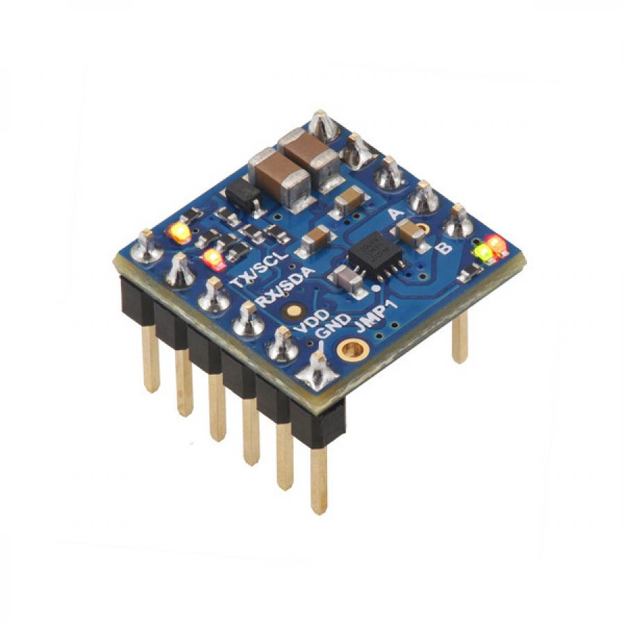 Motoron M1U550 Single Serial Motor Controller (Header Pins Soldered) #5076