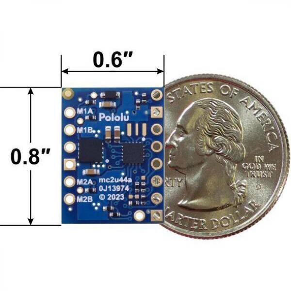디바이스마트,MCU보드/전자키트 > 버튼/스위치/제어/RTC > 모터/모터컨트롤,Pololu,Motoron M2T550 Dual I²C Motor Controller #5079,M2T550은 1.8V ~ 22V에서 작동하며 최대 1.6A의 연속 출력 전류를 제공 / I2C를 사용하여 2개의 DC모터를 제어 /납땜X